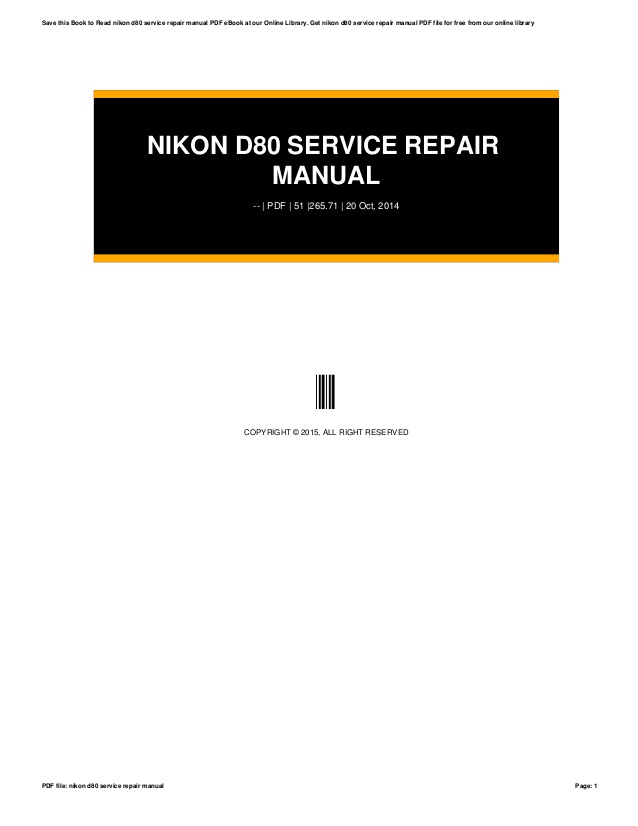 Nikon D3100 Service Manual Download